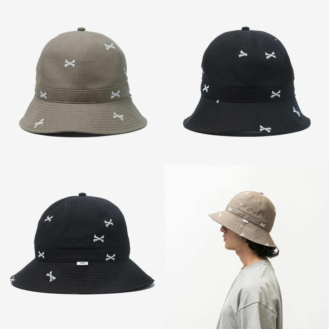 2022SS WTAPS BALL 01 HAT COTTON 骨頭 刺繡 漁夫帽 2色 現貨
