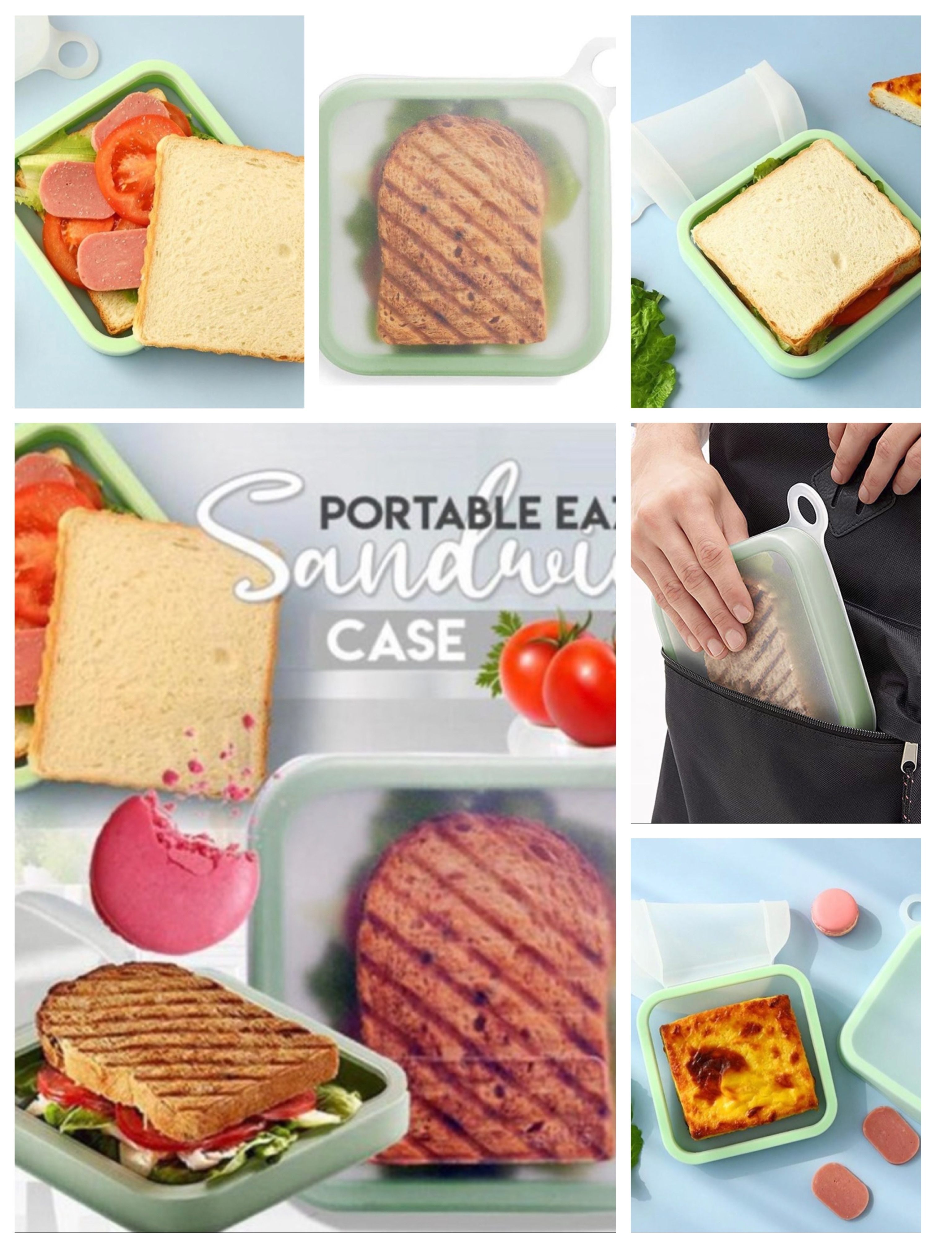 便攜式三文治外帶盒
