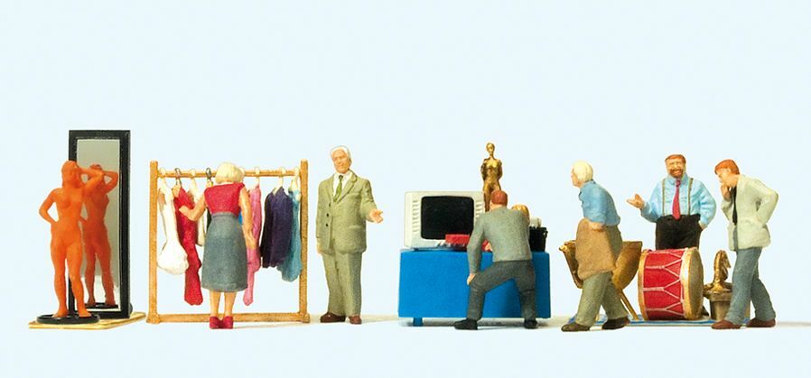 Preiser 10619 HO scale, Flea Market, Set 3