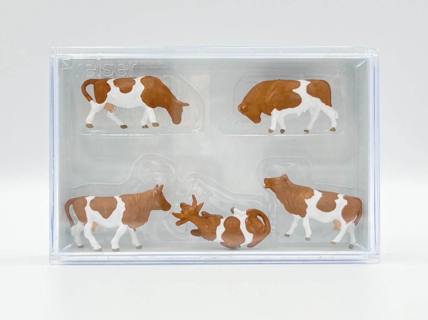 Preiser 14155 HO scale, Cows, 5 pcs.