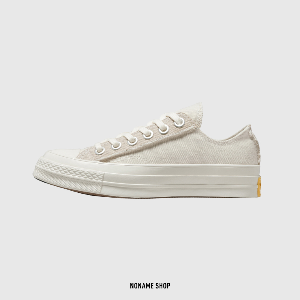 CONVERSE Chuck Taylor 康威 1970 70s 低筒 帆布鞋 不修邊 補丁 奶白色 (男/女同款)