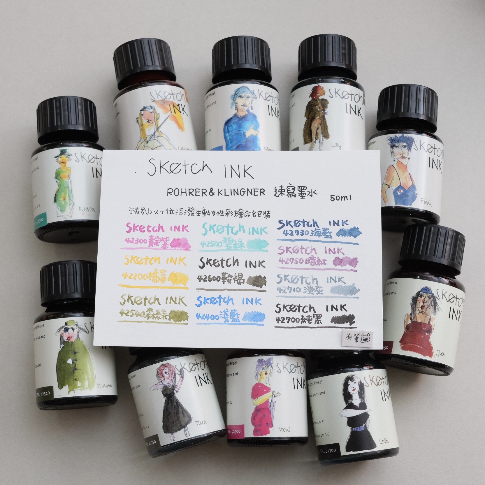 R&K 防水速寫墨水｜Rohrer & Klingner 德國