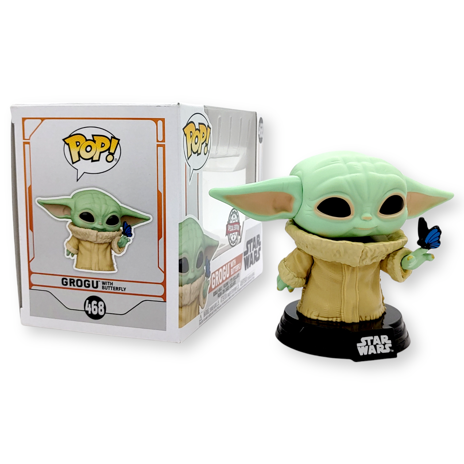 FUNKO POP<星球大戰-曼達洛人>尤達BB(蝴蝶)-NO.468
