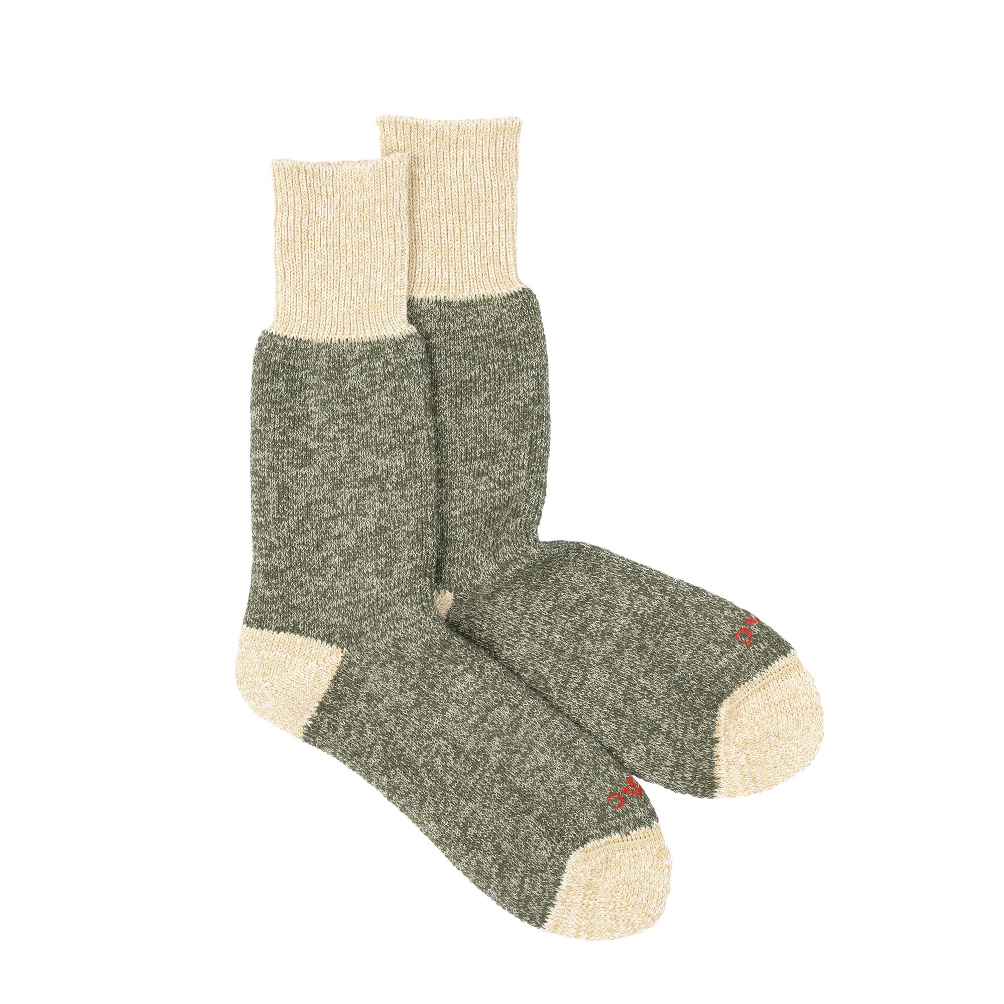 Nigel Cabourn - Pile 2Tone Socks (Green)