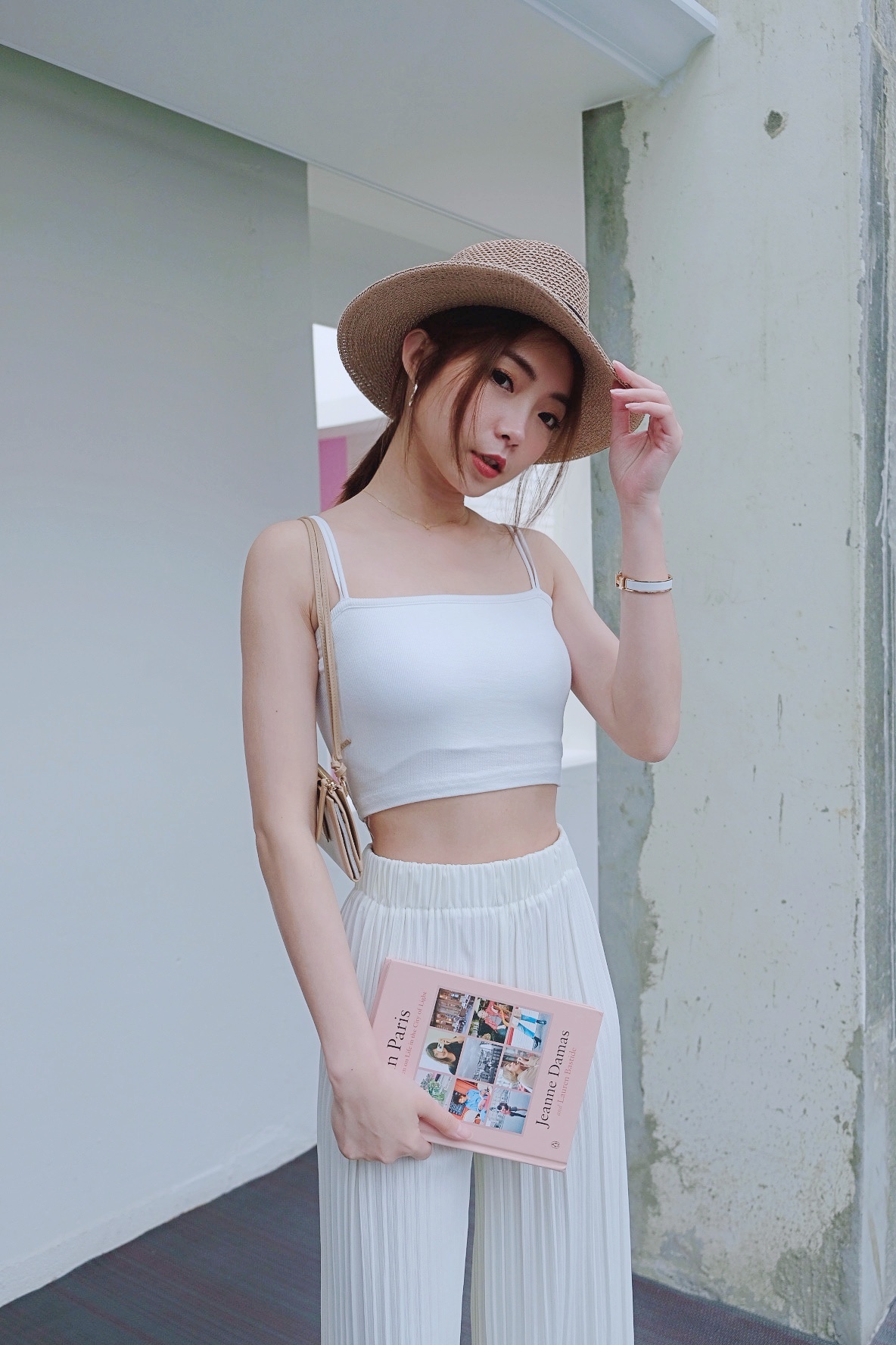 韓製質感超舒適雙細肩Bra top