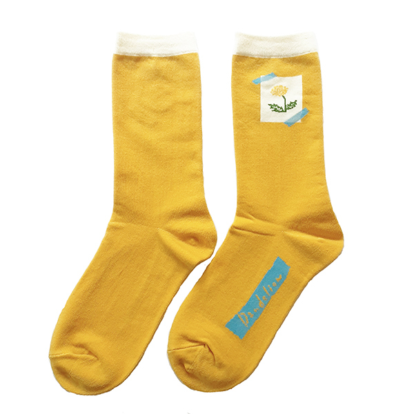 GreenFlash Garapago Socks Series | Dandelion (Japanese Design Brand)