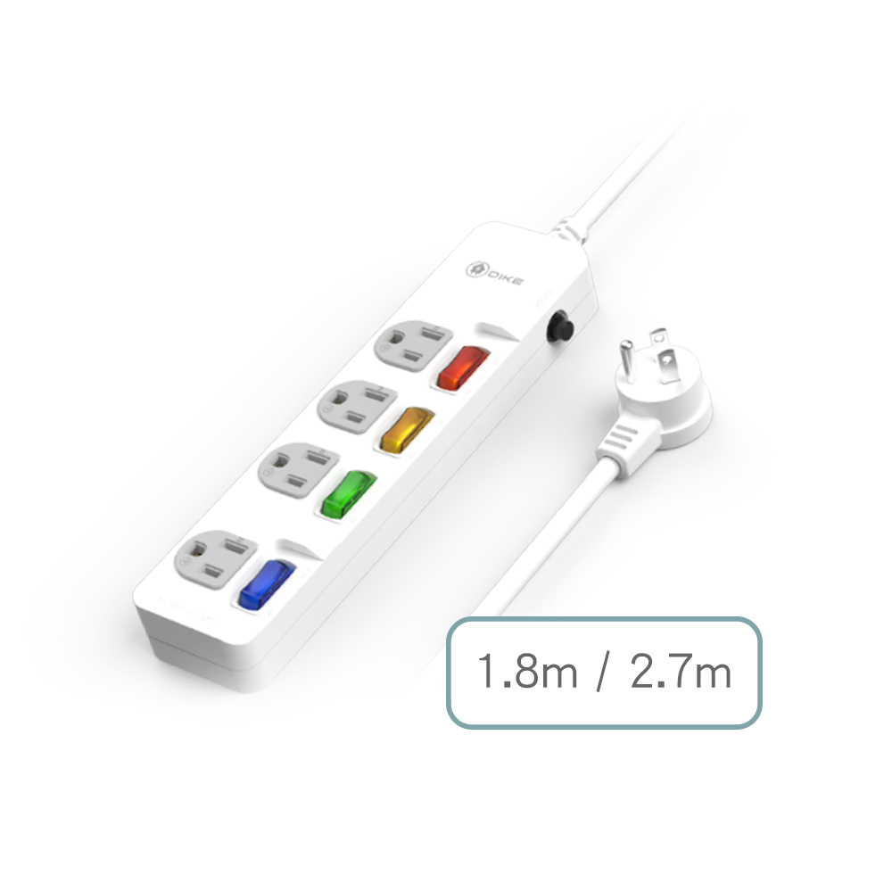 DAH64L-Series 安全加強型四切四座電源延長線