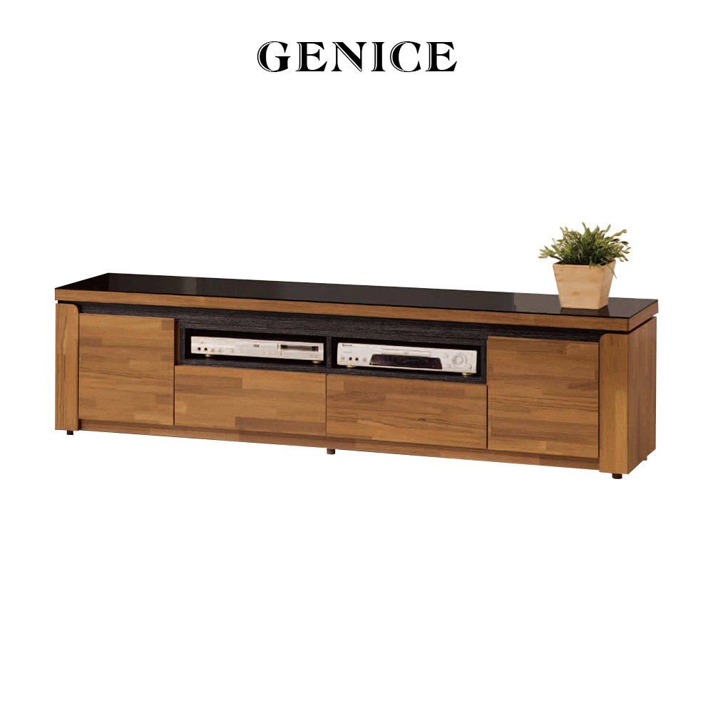 潔妮絲集成木色7尺矮櫃