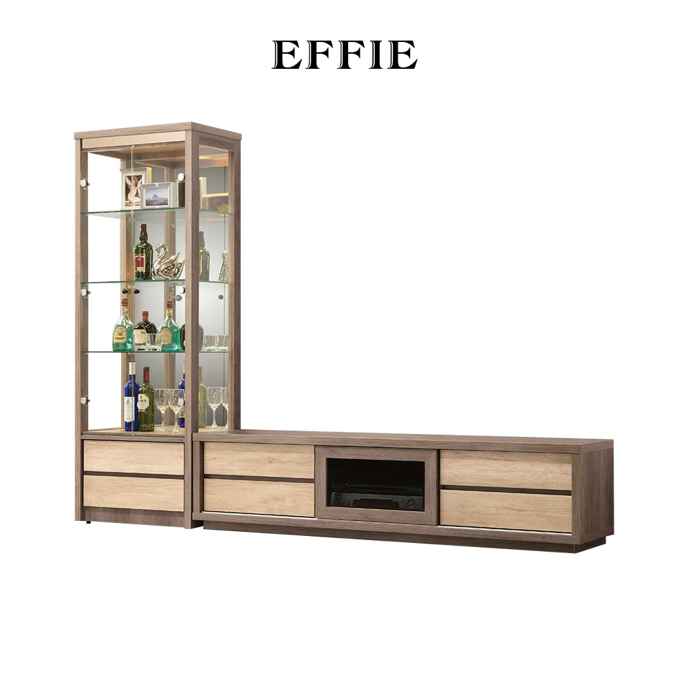 艾菲灰橡8.2尺L櫃