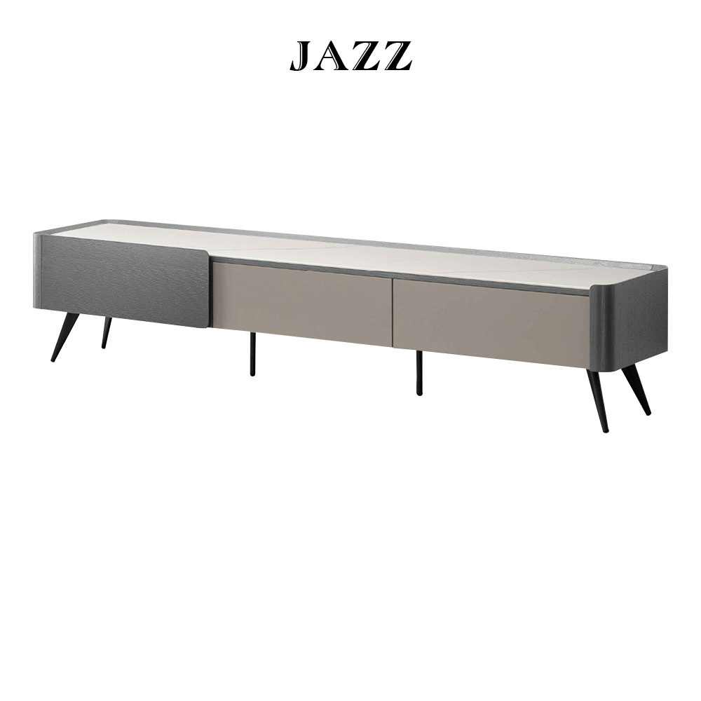爵士啞光灰岩板矮櫃