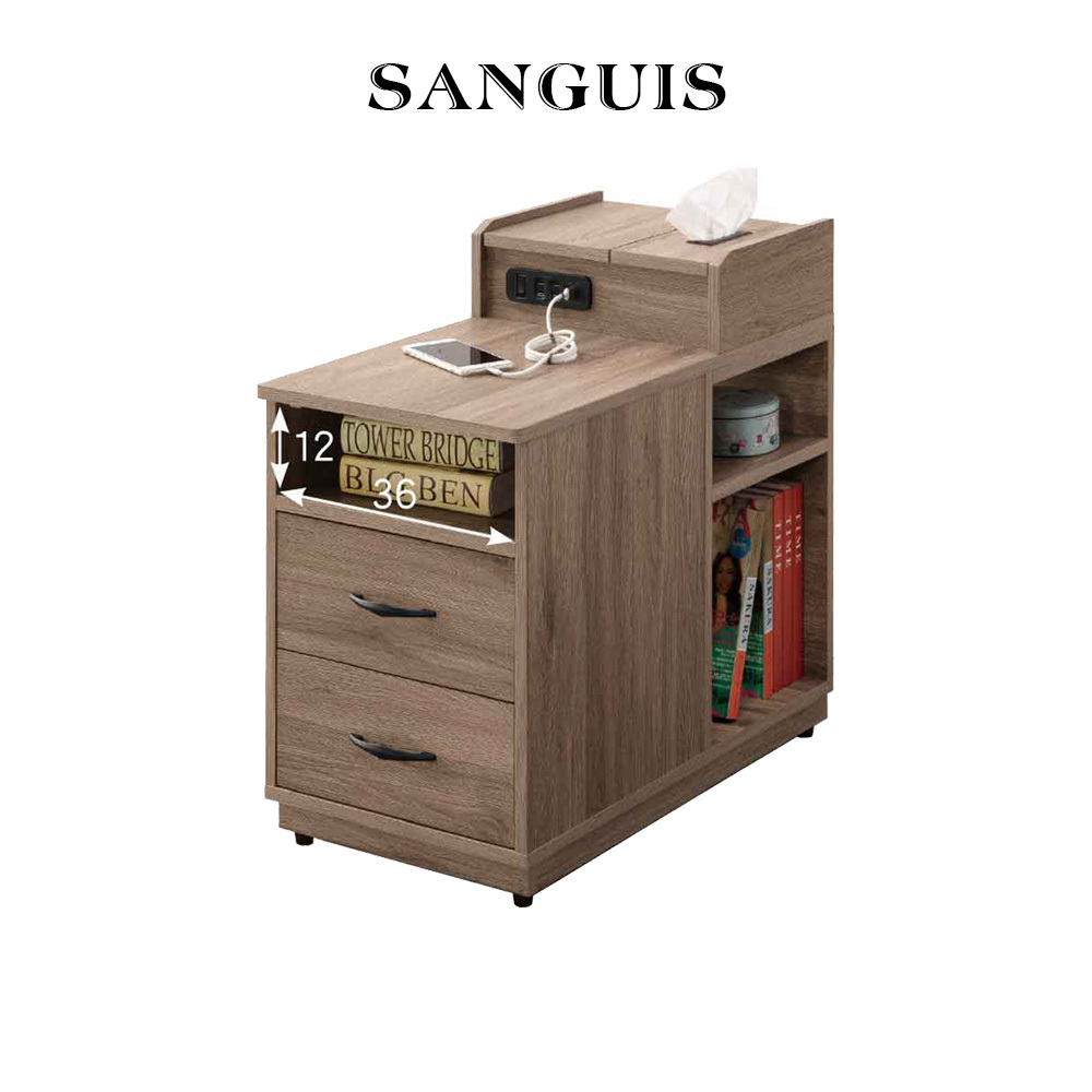 香吉士灰橡沙發邊櫃