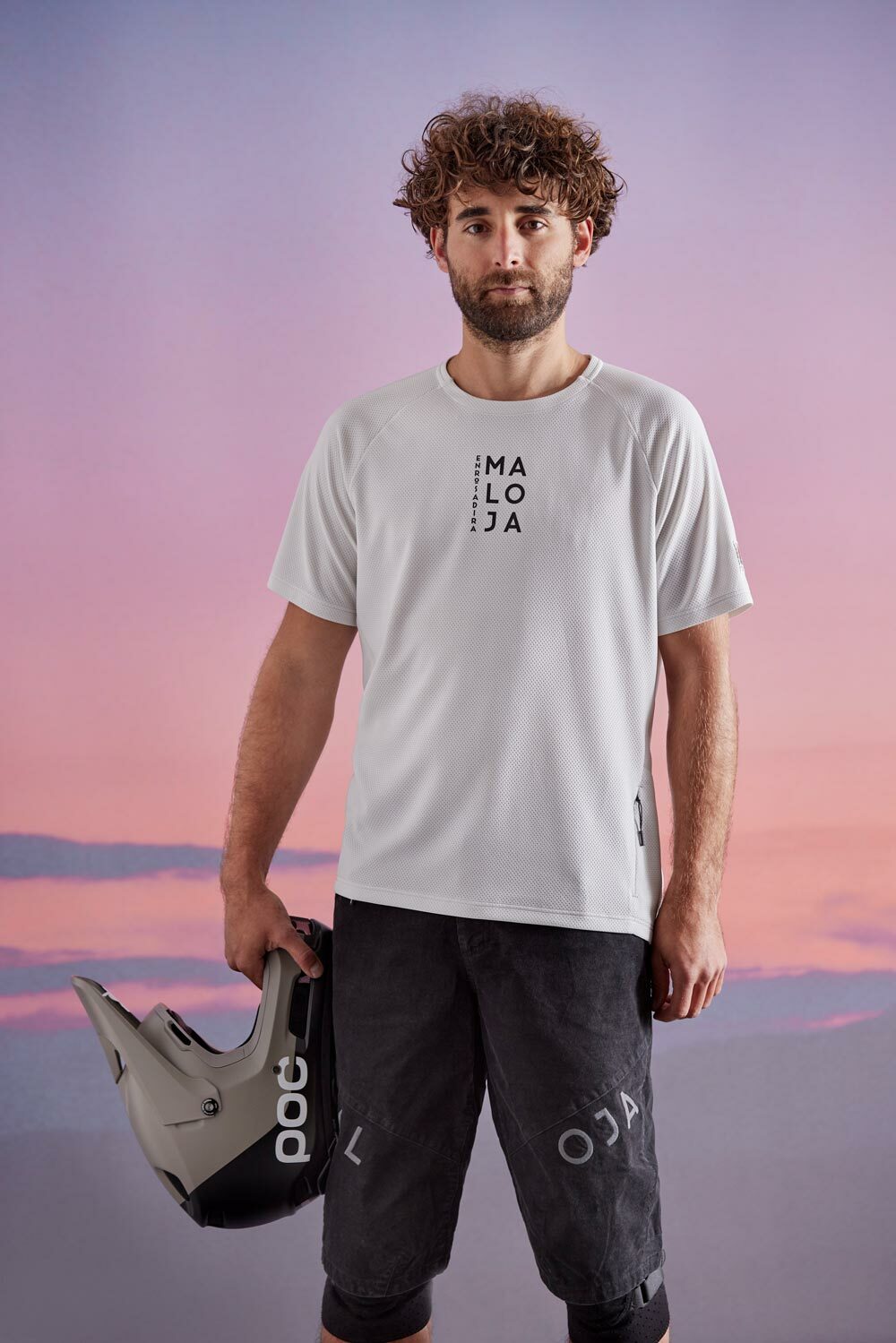 【Maloja】男polygiene 排汗透氣抗菌前小LOGO短袖圓領衫 / 22MA33243-[白]