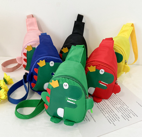卡通小恐龍牛津布胸包 TIMI-449