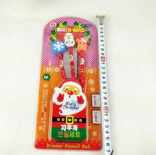 現貨區 聖誕鉛筆橡皮文具套裝 A002