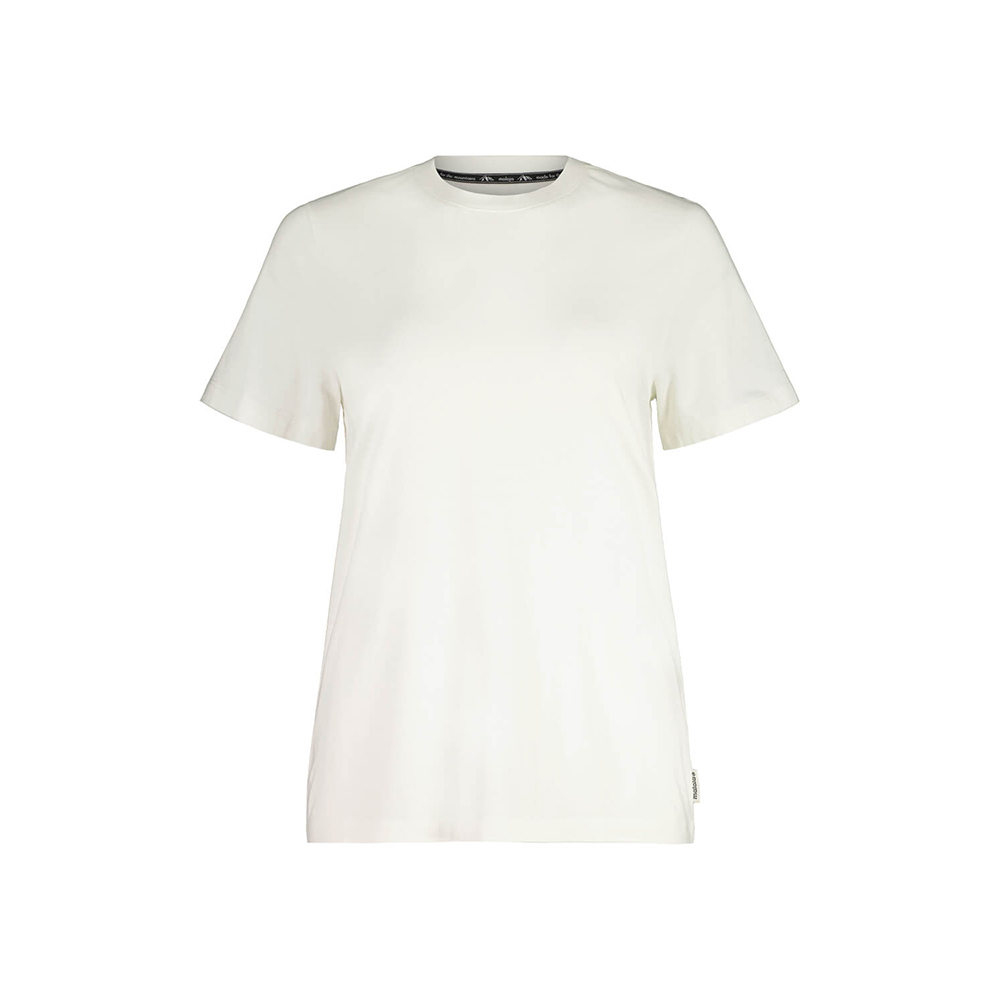 【Maloja】女背後印花短袖圓領衫 / 22MA33419-[牛奶白]