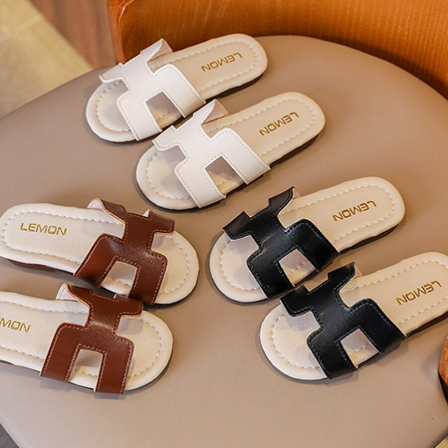 慵懶風素色小拖鞋