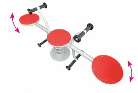 Red and White Seesaw