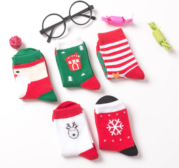 純棉中筒兒童聖誕襪 168