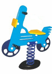 Blue Motorcycle Spring Rocker