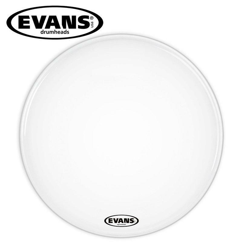 大鼓鼓皮 22吋 白色油面 EVANS EQ3 系列 BD22RSW