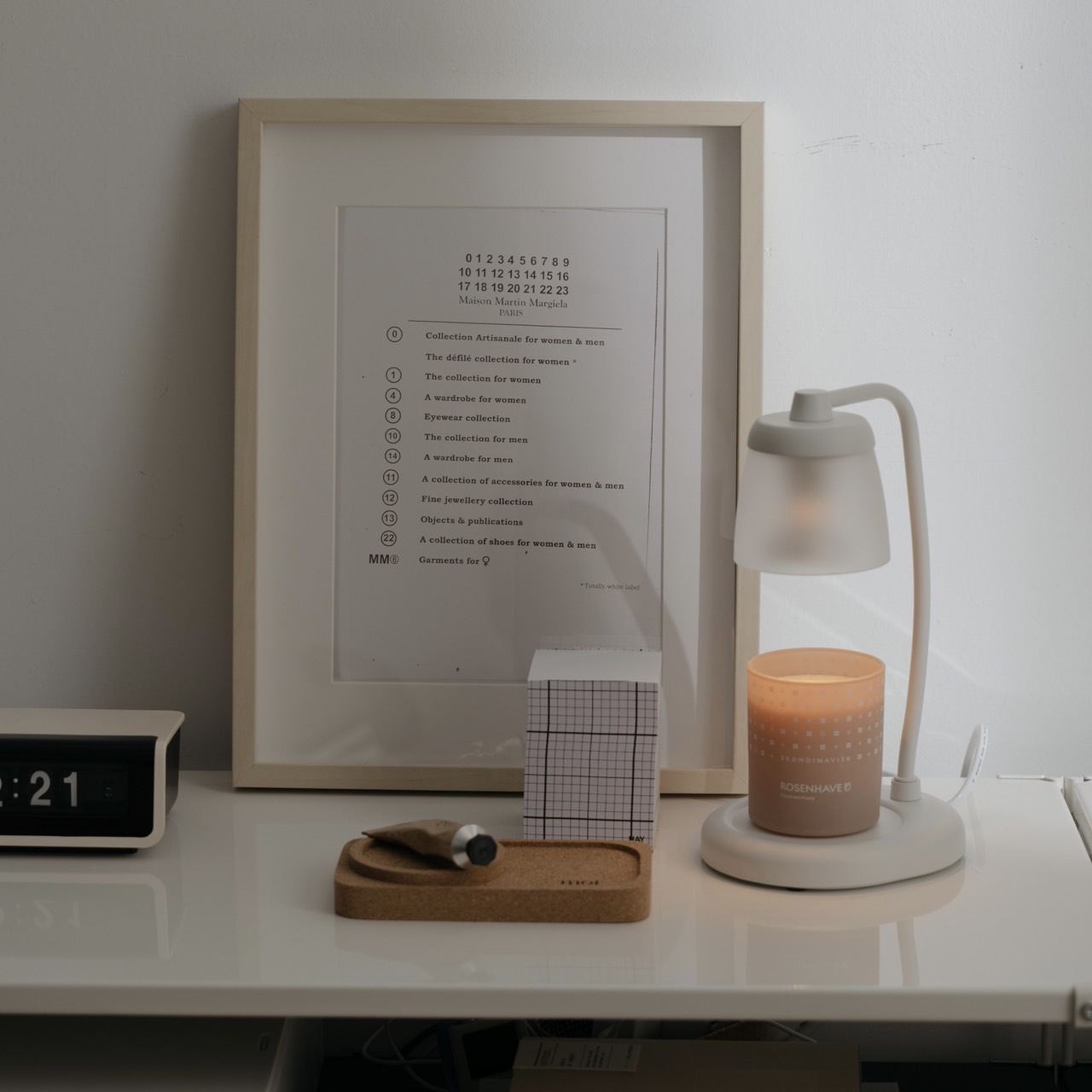 直角玻璃款 (白色) 融蠟燈 香氛蠟燭暖燈 - HOOOME