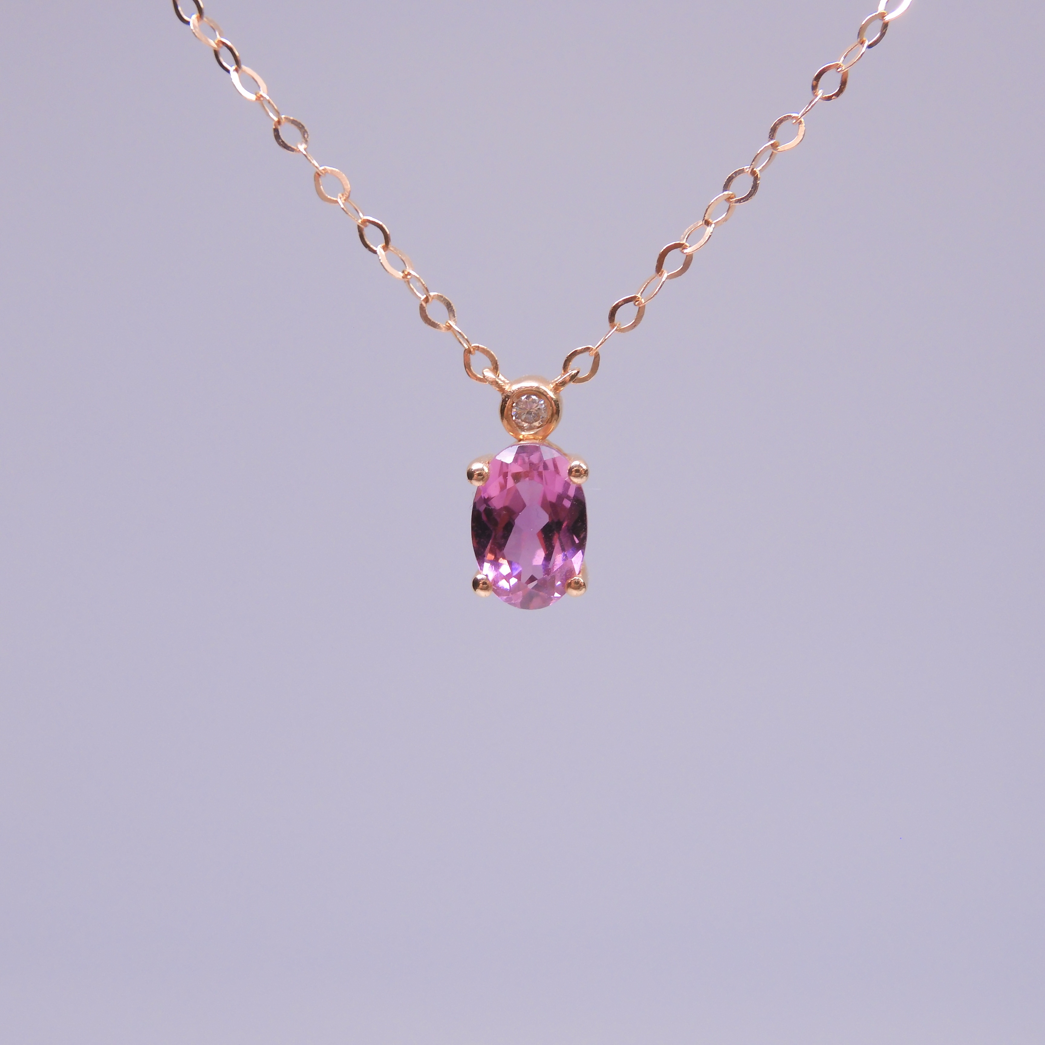 18K金 0.49ct 碧璽項鏈