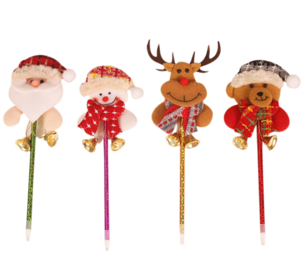 雪人鹿熊創意鈴鐺筆 C178