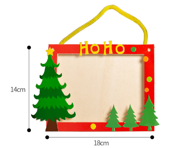 現貨區 DIY聖誕卡通主題木相框 C1211