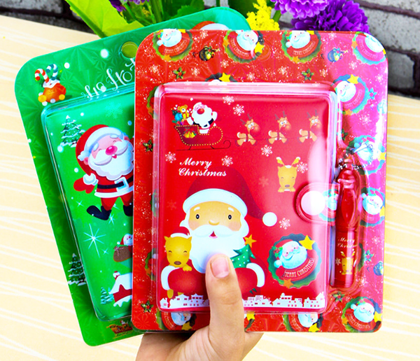 聖誕膠套筆記本 C225