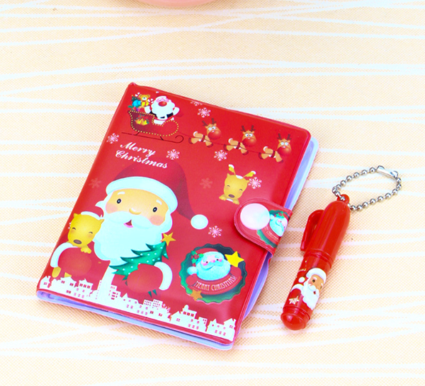聖誕膠套筆記本 C225