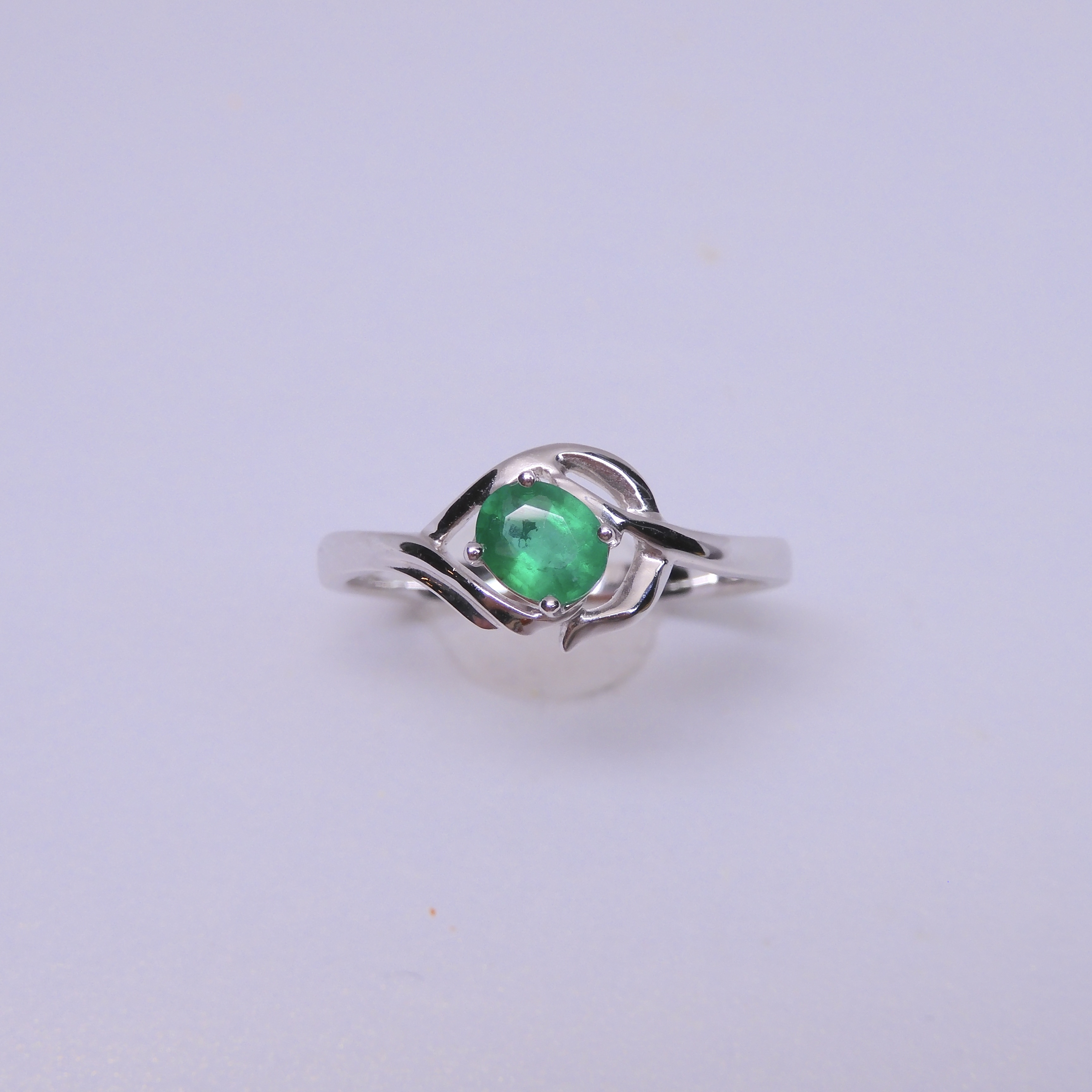 18K金 0.36ct 綠寶石戒指