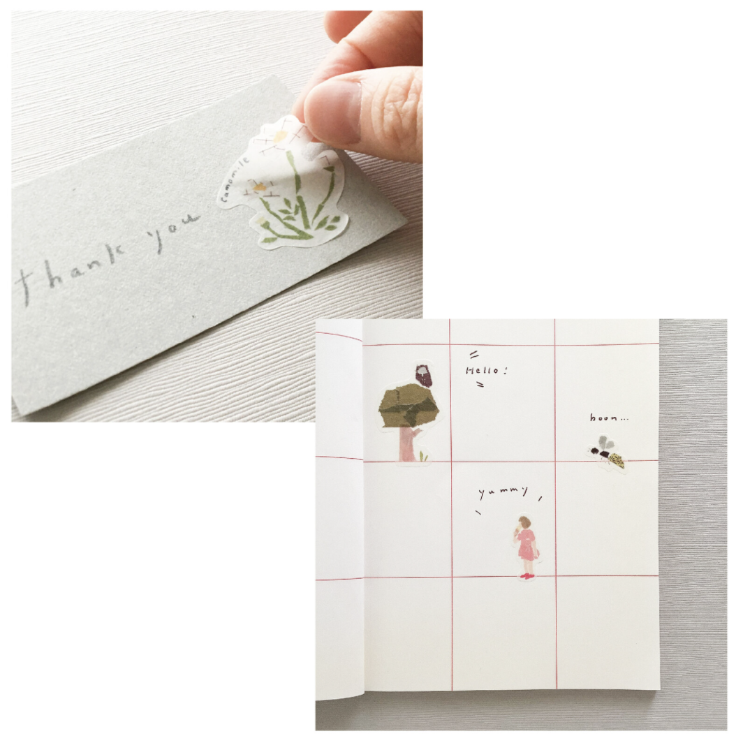 Kamiiso Washi Sticker－Miki Tamura Series (Japanese Stationery Brand)