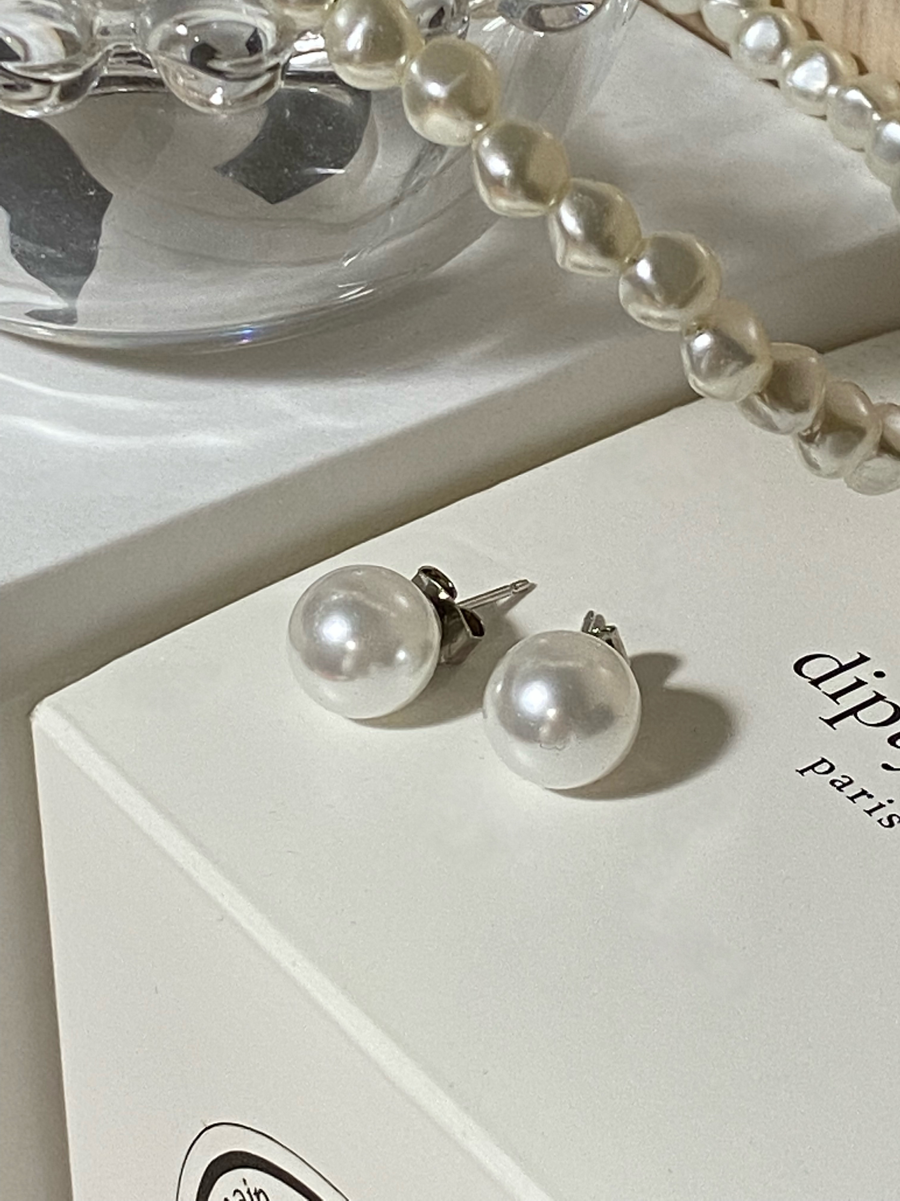 (訂購) 925日常款圓型珍珠耳環 AC060