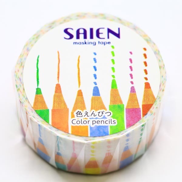 Kamiiso Washi Masking Tape－Saien 20mm x 7m Series (Japanese Stationery Brand)