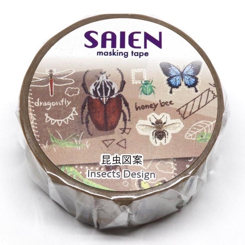 Kamiiso和紙膠帶－Saien 20mm x 7m系列 (日本文具品牌)