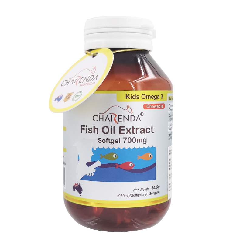CHARENDA齊樂達高純度DHA幼兒魚油軟膠囊 700MG