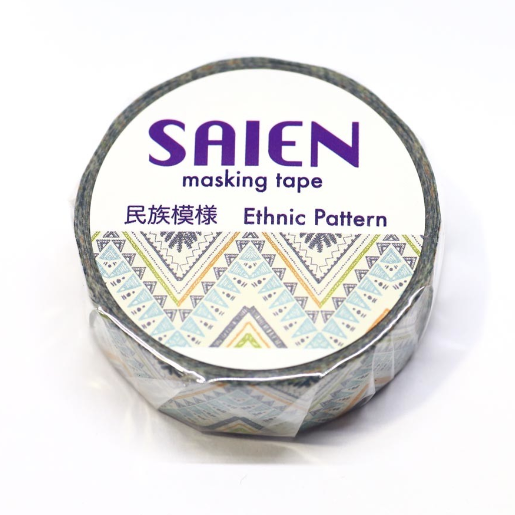 Kamiiso和紙膠帶－Saien 15mm x 10m系列 (日本文具品牌)