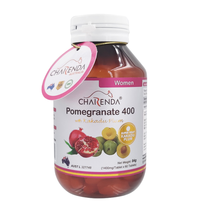 【2件8折】CHARENDA齊樂達石榴籽 400濃縮精華片（含卡卡杜李成份）