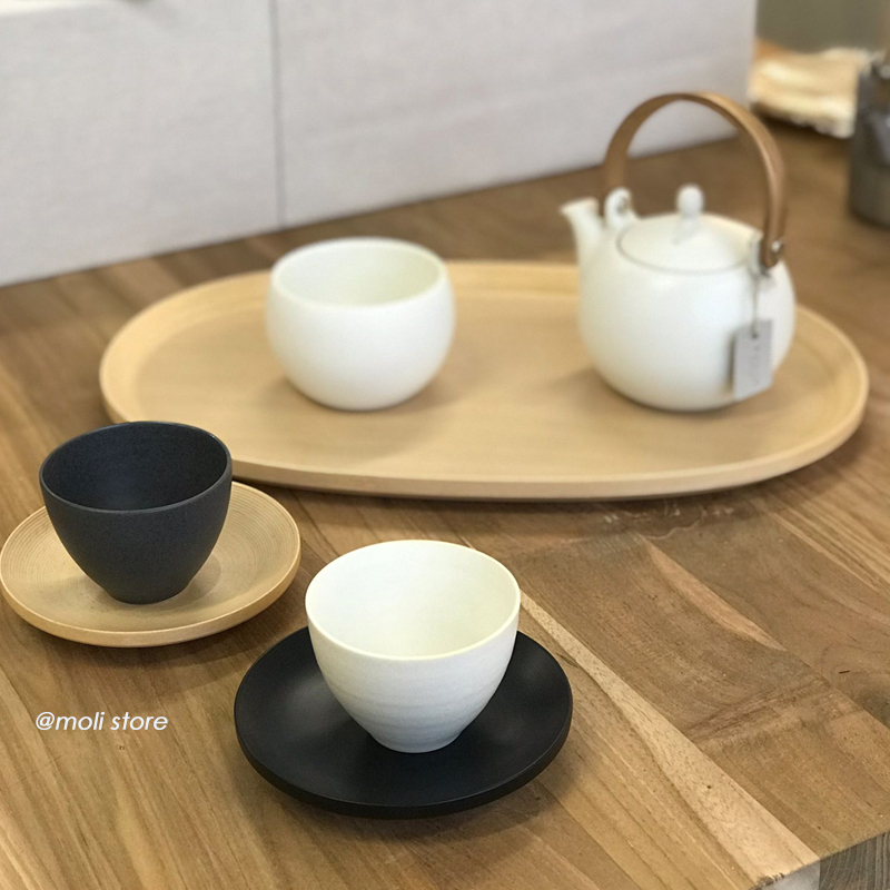 日本 BUNACO 橢圓形木製托盤