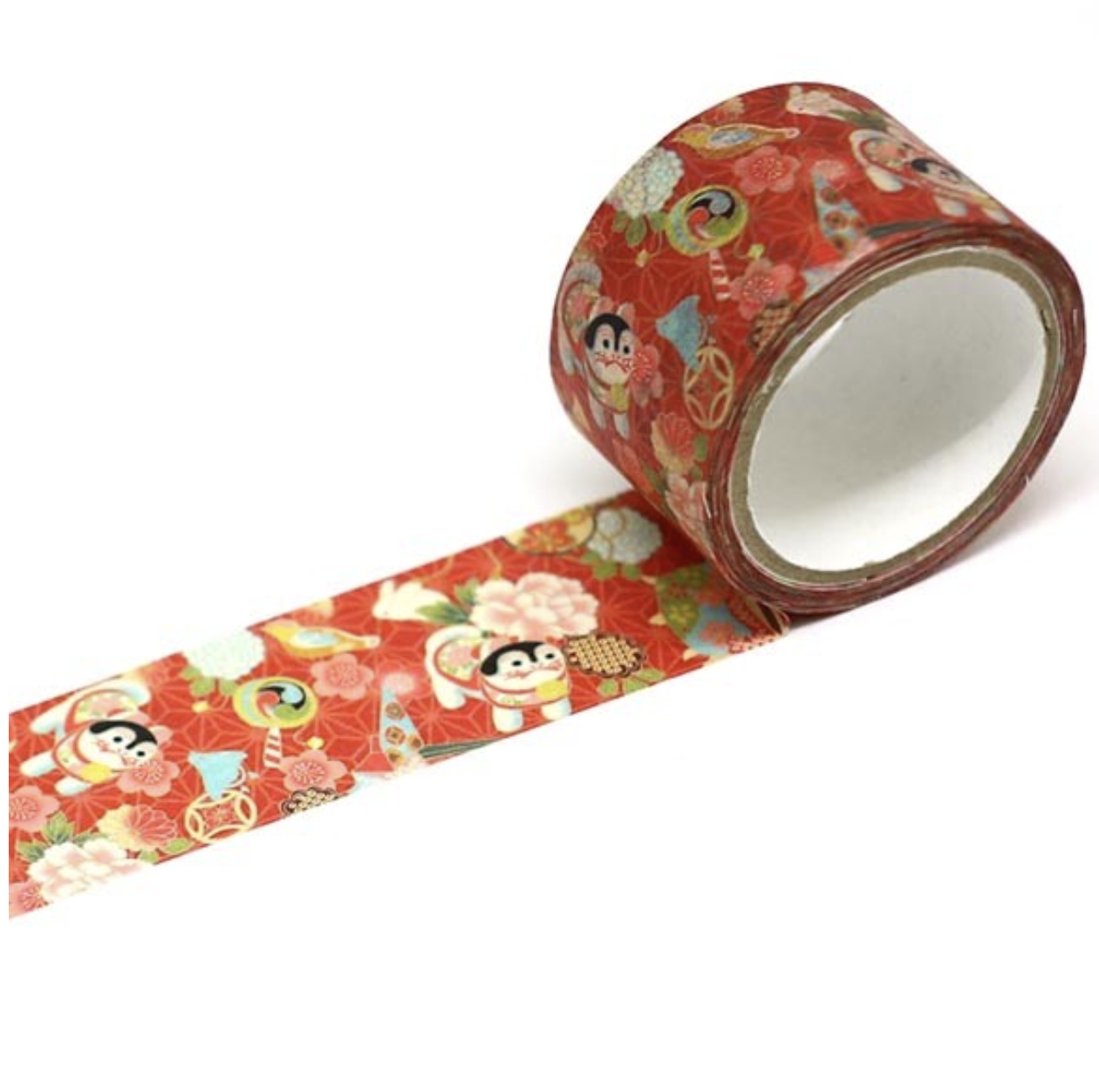 Kamiiso Washi Masking Tape－Kimono 25mm x 5m Series (Japanese Stationery Brand)