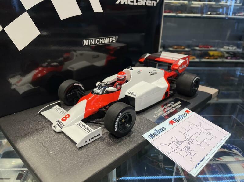 Minichamps 537841808 MCLAREN TAG MP4/2 LAUDA 世界冠軍1/18