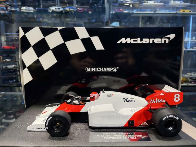 Minichamps 537841808 MCLAREN TAG MP4/2 LAUDA 世界冠軍1/18