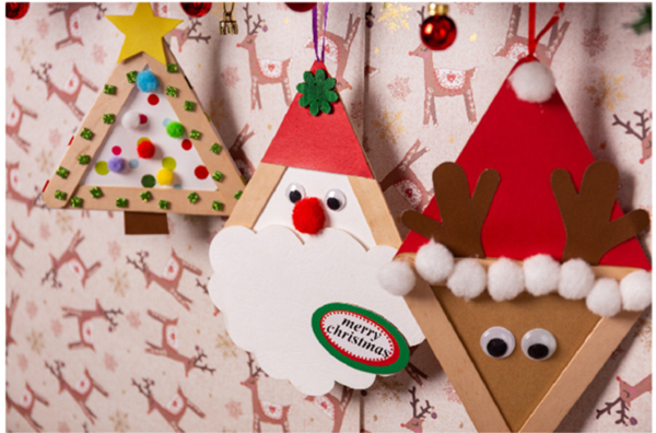 現貨區 DIY聖誕三角立體掛件 MS6628