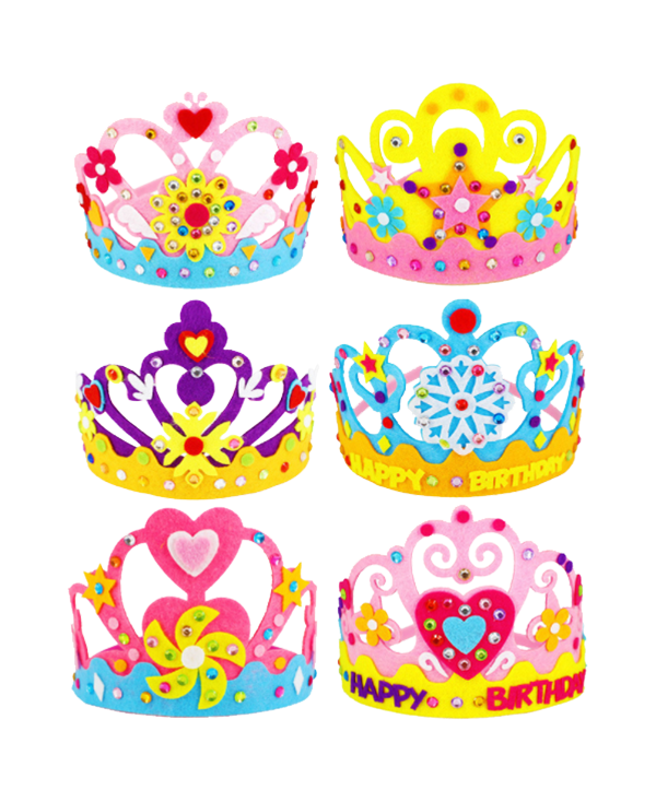 DIY皇冠生日帽材料包 M1378