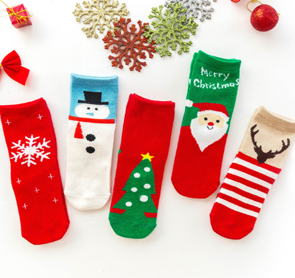 現貨區 聖誕小童中筒襪 A540