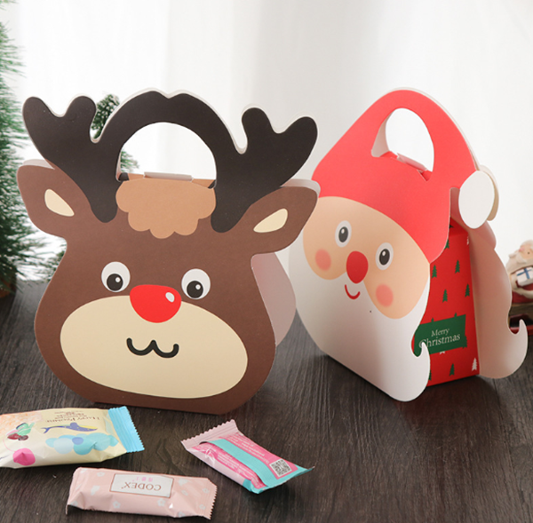 聖誕手提紙彩盒 S3013