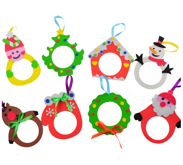 現貨區 DIY聖誕EVA相框材料包 M6604