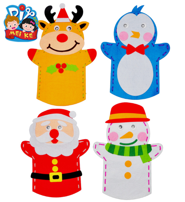DIY聖誕不織布手偶材料包 M1554