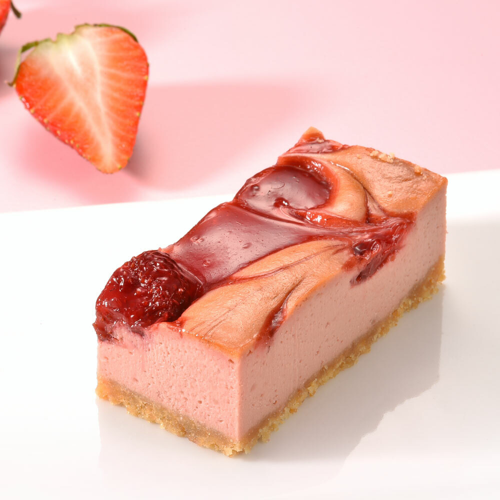 Strawberry cheese cake brick
