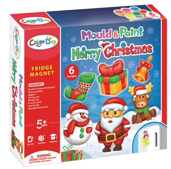 現貨區 DIY石膏聖誕彩繪冰箱貼 200512